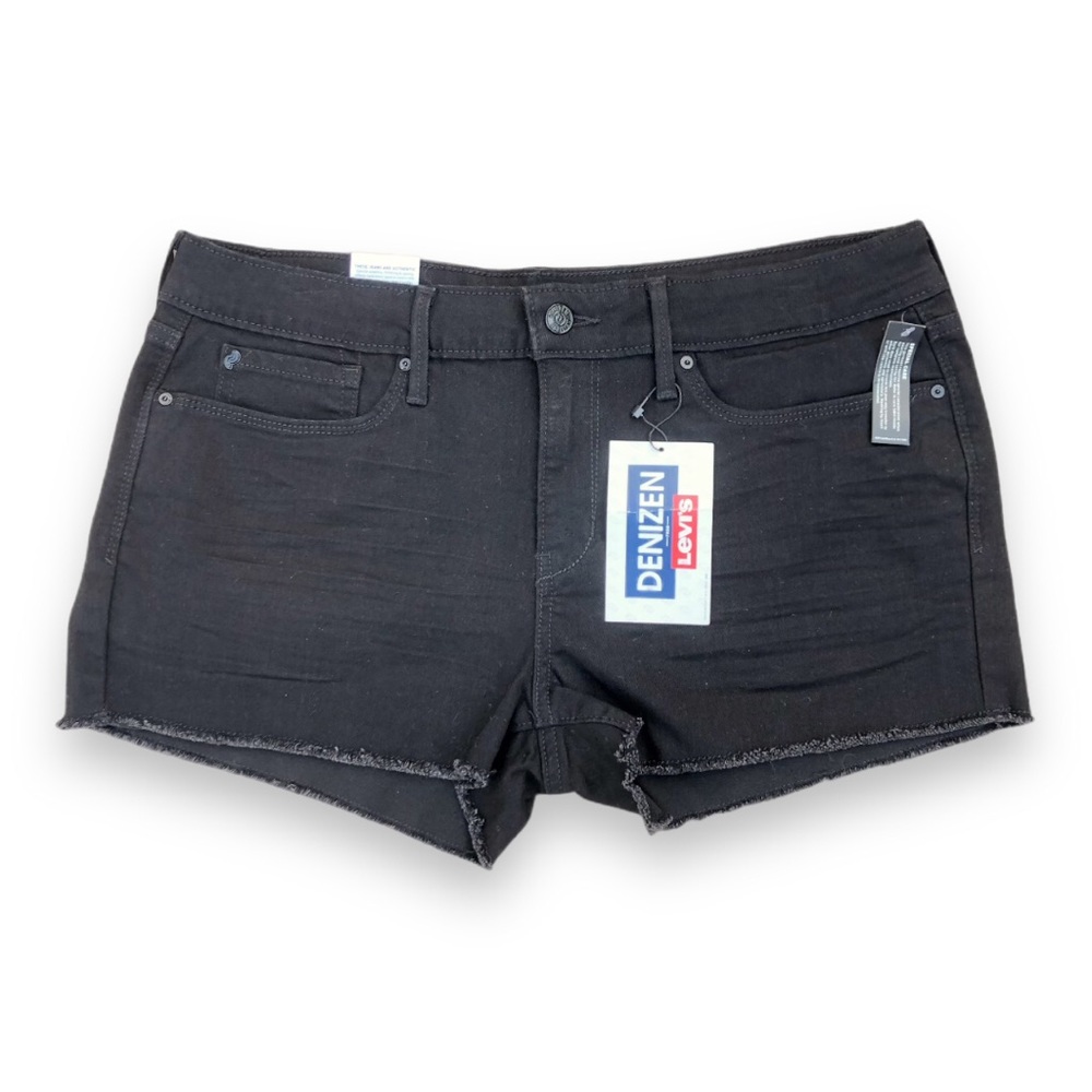Levi’s Shortie Black Cutoff Denim Shorts Size 15